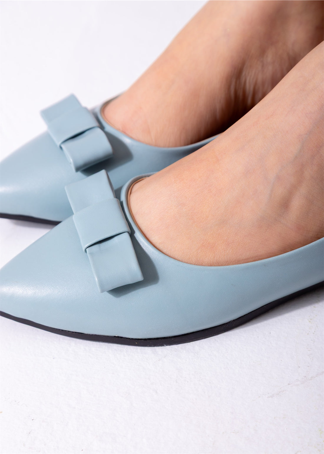 The Ballerina Bow Flat-baby blue