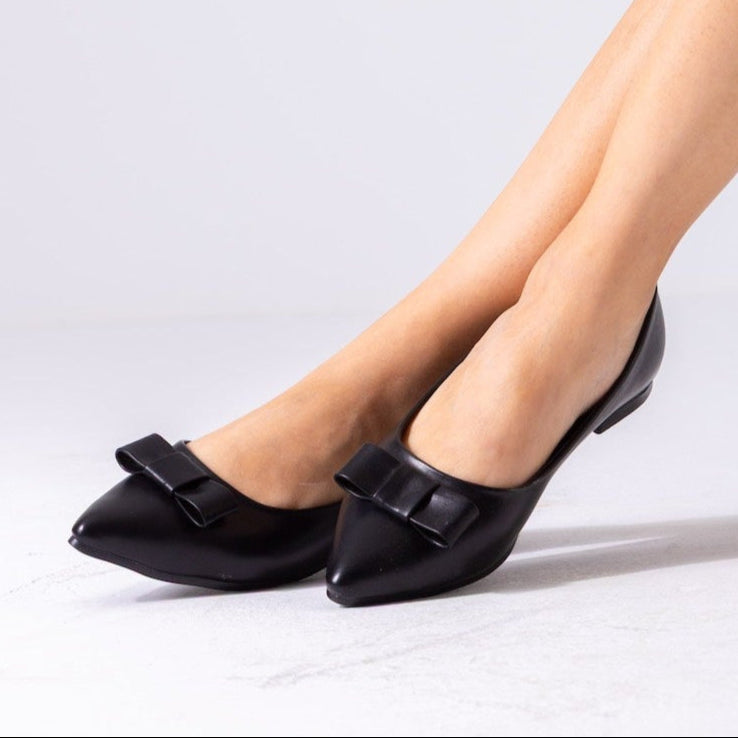 The Ballerina Bow Flat-black