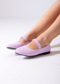 Load image into Gallery viewer, Shimmer Mary Flats-purple
