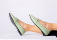 Load image into Gallery viewer, The Audrey Buckle Flat-mint green
