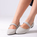 Load image into Gallery viewer, Shimmer Mary Flats-gray
