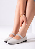 Load image into Gallery viewer, Shimmer Mary Flats-gray

