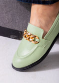 Load image into Gallery viewer, Chunky Chain Loafers-mint green
