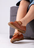 Load image into Gallery viewer, Chunky Chain Loafers-camel
