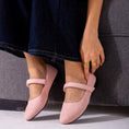 Load image into Gallery viewer, Shimmer Mary Flats-pink
