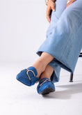 Load image into Gallery viewer, Velvet D Mule-blue
