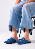 Load image into Gallery viewer, Velvet D Mule-blue
