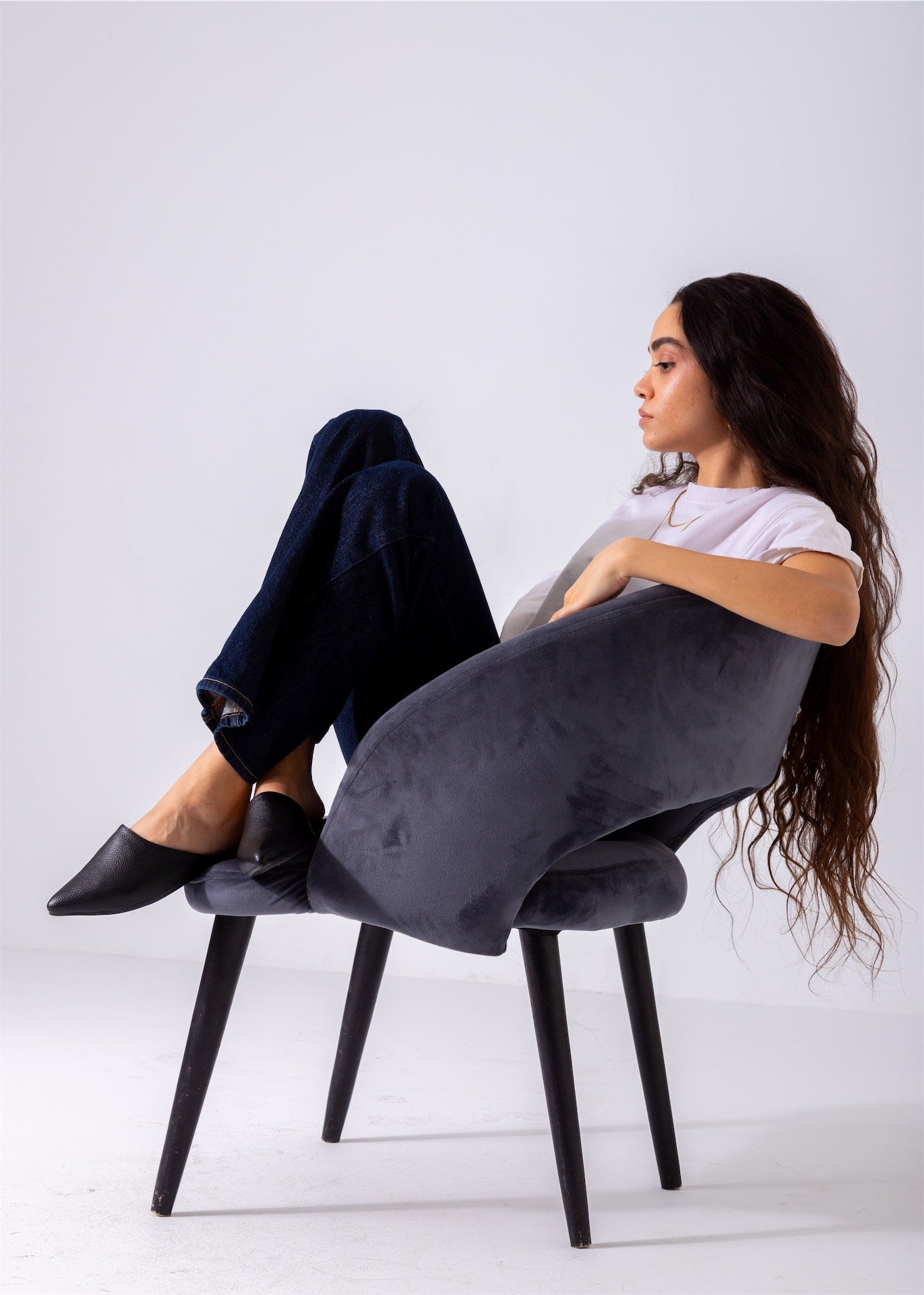 The Luna Mule-black