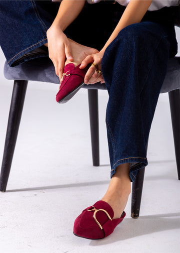 Velvet D Mule-marron