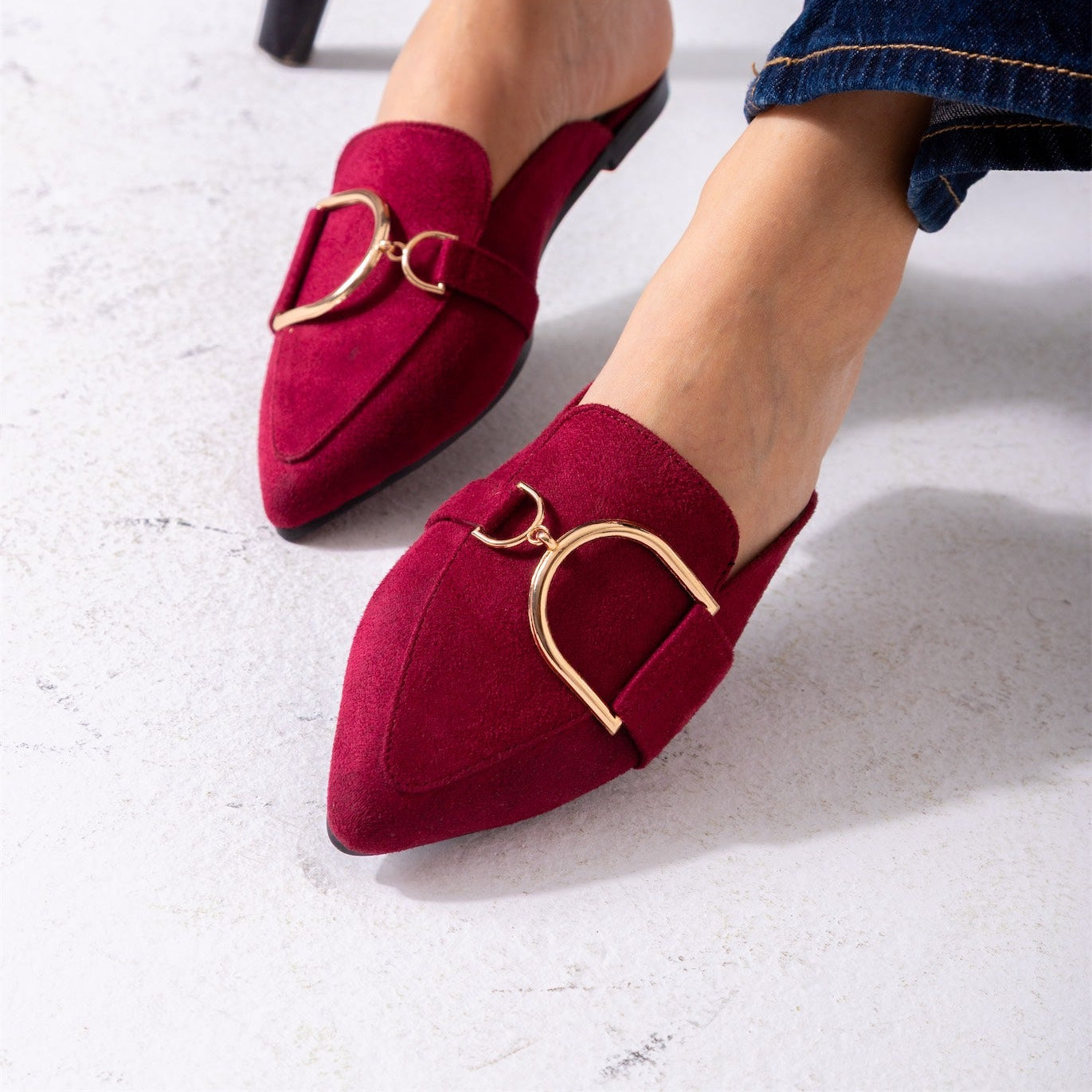 Velvet D Mule-marron