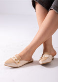 Load image into Gallery viewer, The Flora Mule-beige
