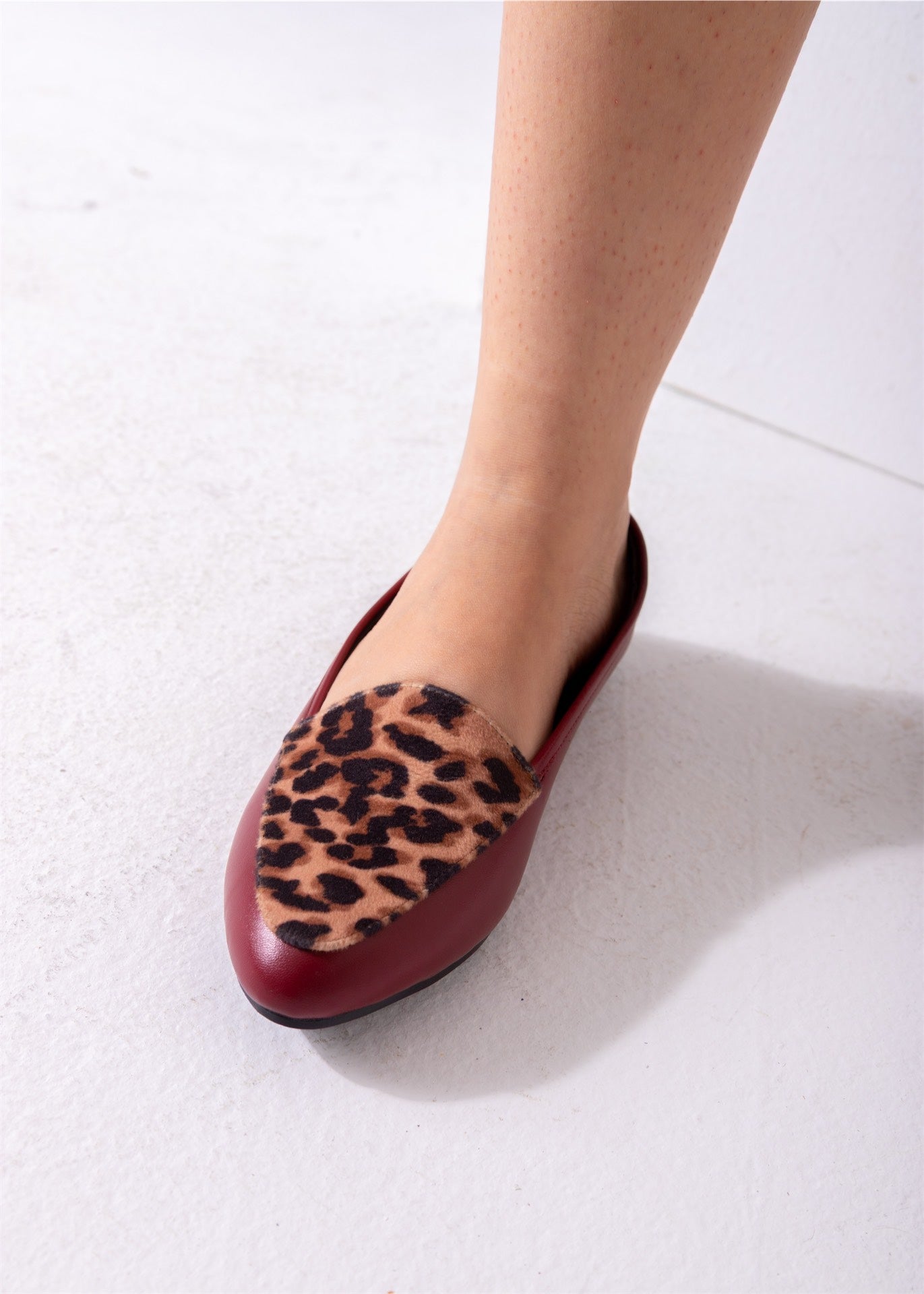 The Leopard Print Flat-marron