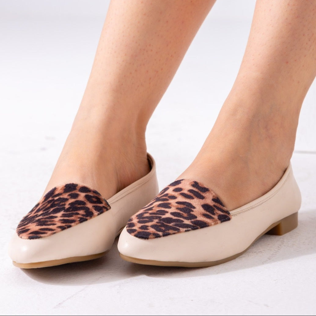 The Leopard Print Flat-beige