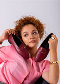 Load image into Gallery viewer, Pointed Stud Detail Flats-marron
