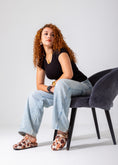 Load image into Gallery viewer, Animal Print Buckle Clogs-orange

