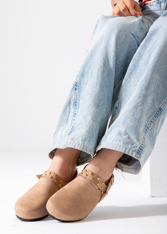 The Slingback Clog-beige