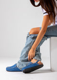 Load image into Gallery viewer, Studded Suede Clog-blue
