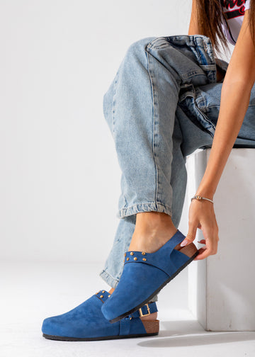 The Slingback Clog-blue