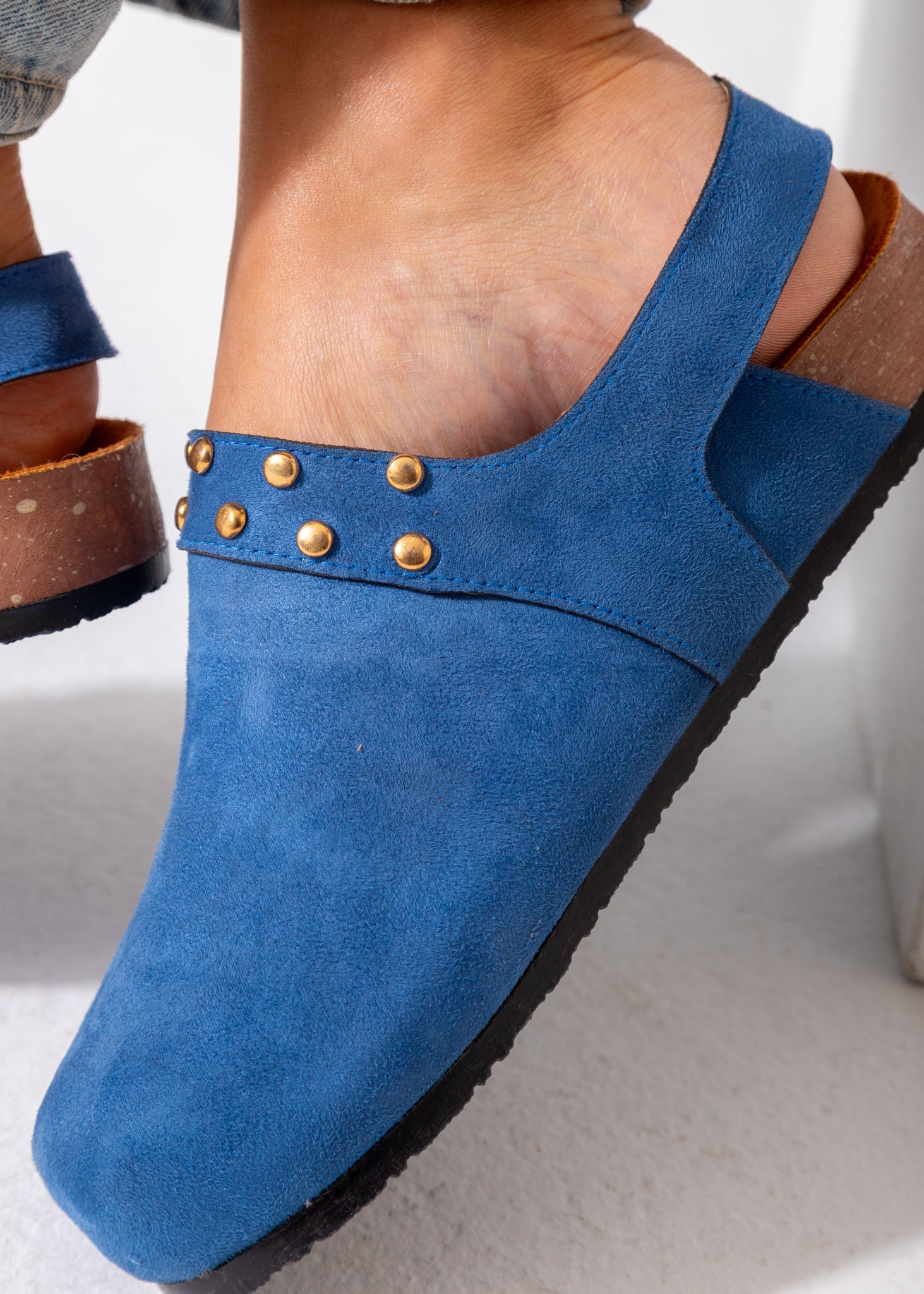 The Slingback Clog-blue