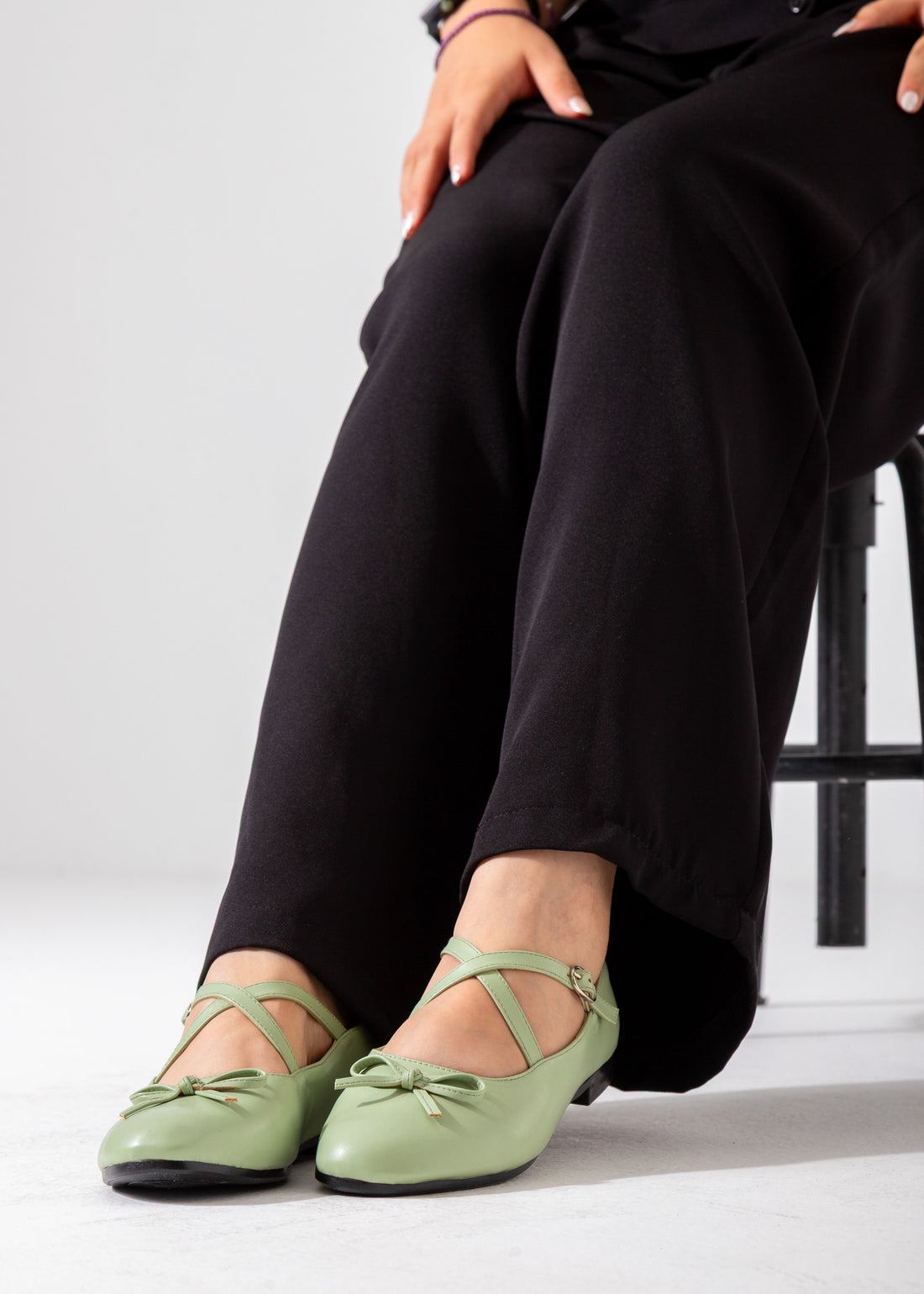The Ballerina Flat-green