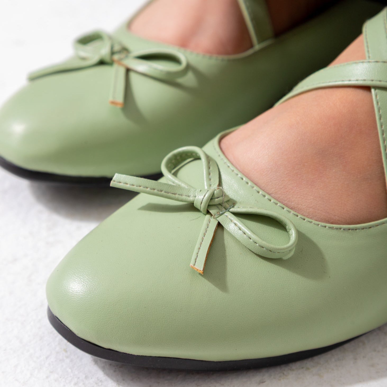 The Ballerina Flat-green