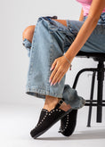 Load image into Gallery viewer, Studded Suede Clog-black
