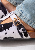 Load image into Gallery viewer, Animal Print Buckle Clogs-black
