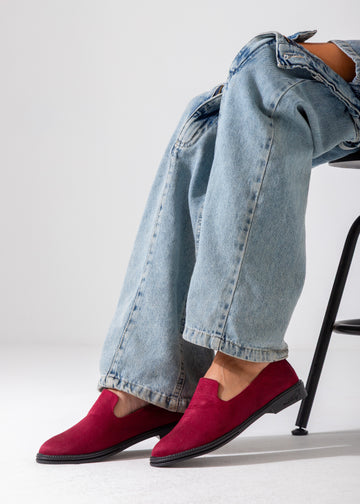 Casual Suede Flat-marron