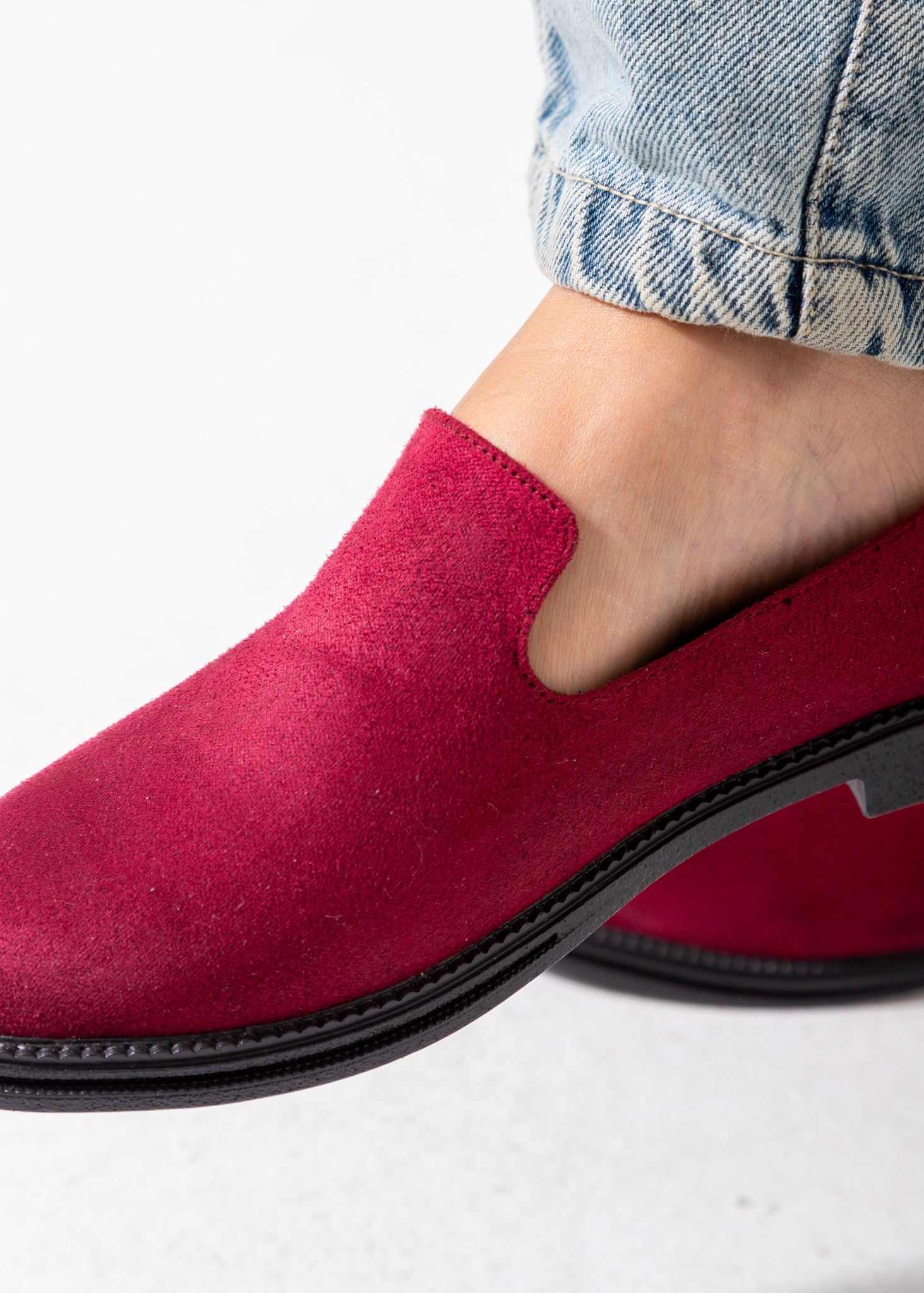 Casual Suede Flat-marron