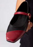 Load image into Gallery viewer, Two-Tone Strappy Flat-marron
