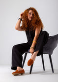 Load image into Gallery viewer, Suede Classic Slip-On Flat-camel
