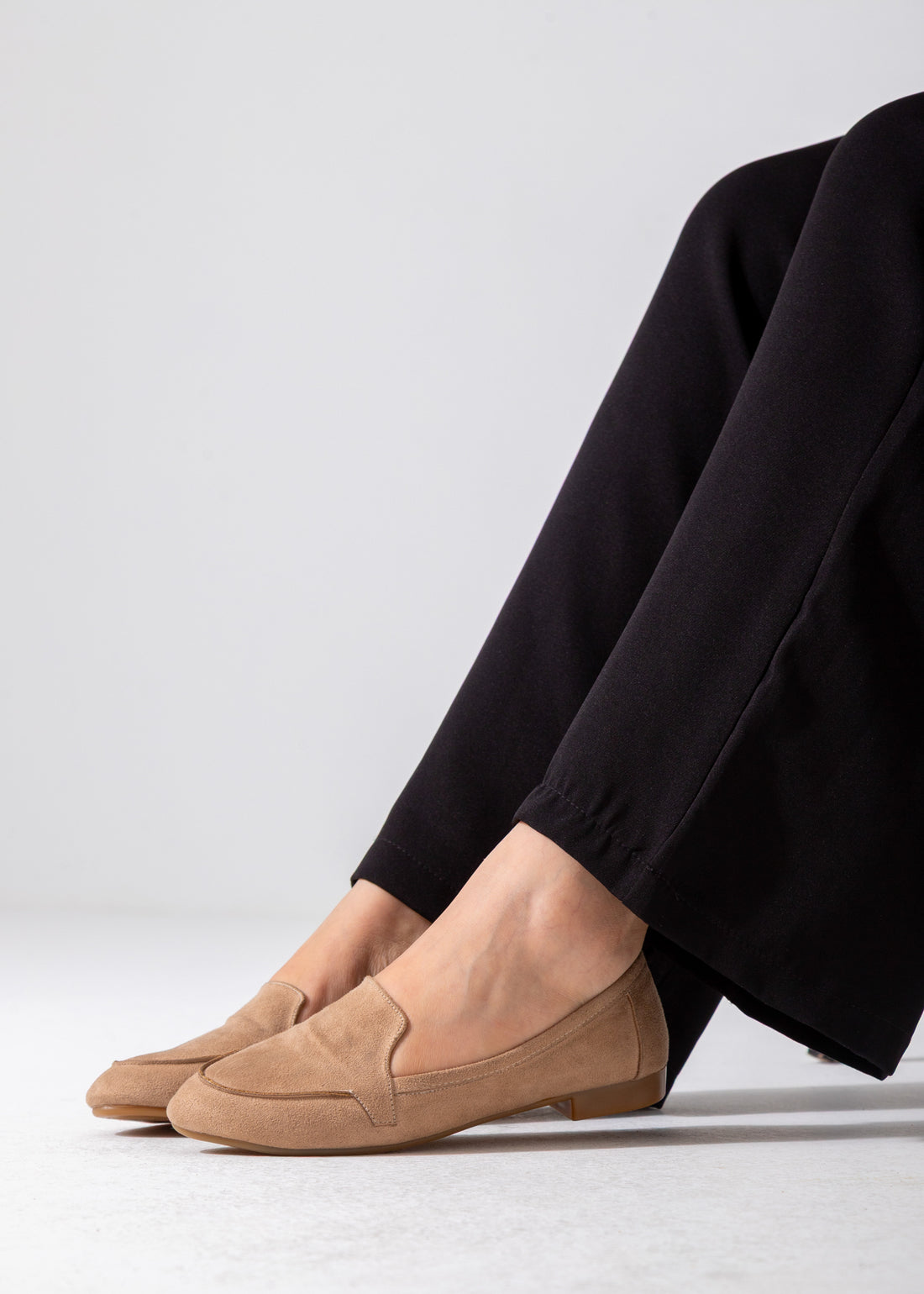 Suede Classic Slip-On Flat-cafe