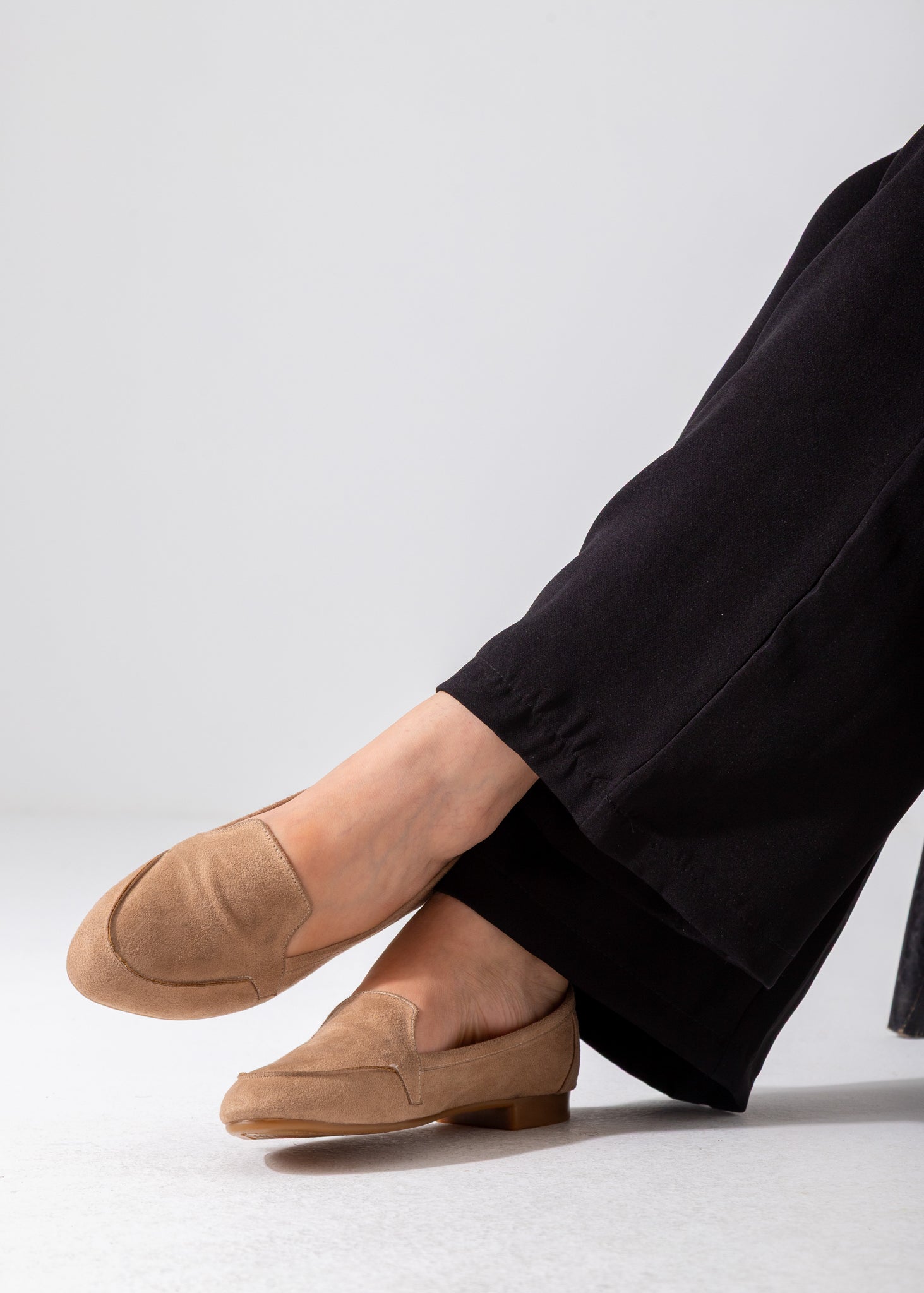 Suede Classic Slip-On Flat-cafe