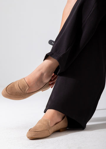 Suede Classic Slip-On Flat-cafe