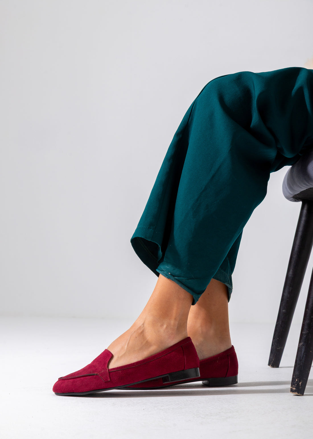 Suede Classic Slip-On Flat-marron