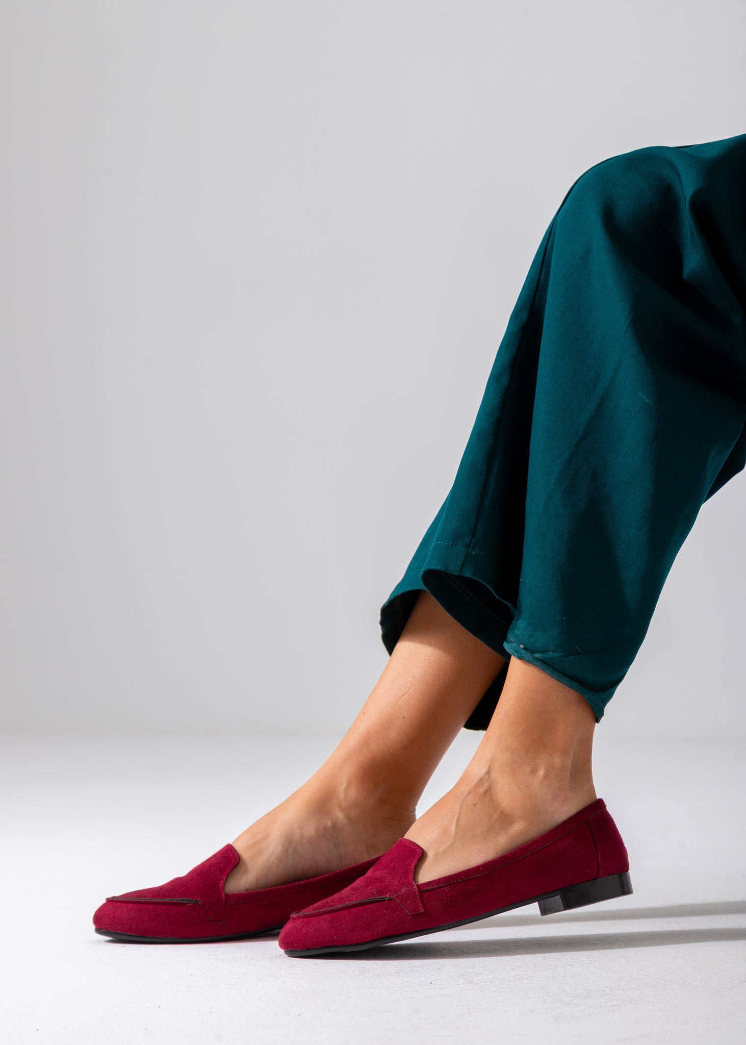 Suede Classic Slip-On Flat-marron