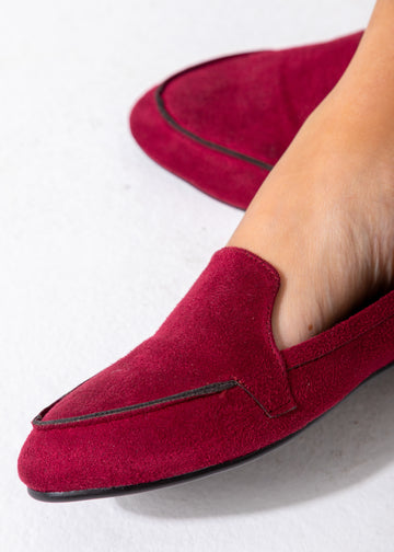 Suede Classic Slip-On Flat-marron