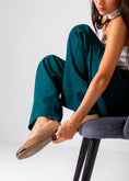 Load image into Gallery viewer, The Contrast Toe Flat-cafe
