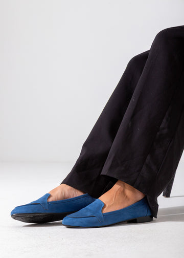 Suede Classic Slip-On Flat-dark blue