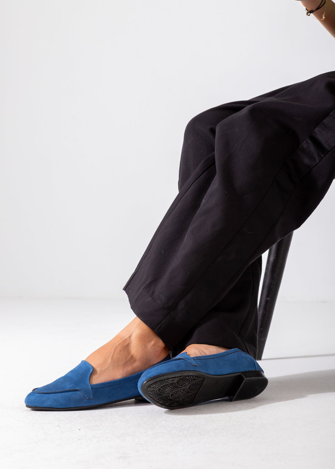 Suede Classic Slip-On Flat-dark blue