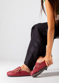 Load image into Gallery viewer, Metallic Studded Buckle Clogs-marron
