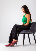 Load image into Gallery viewer, Metallic Studded Buckle Clogs-marron
