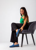 Load image into Gallery viewer, Casual Suede Flat-blue
