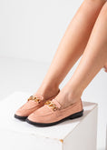 Load image into Gallery viewer, Velvet Touch Chain Loafer-pink
