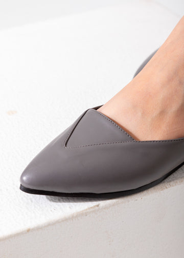 V-Cut Pointed Flat-gray